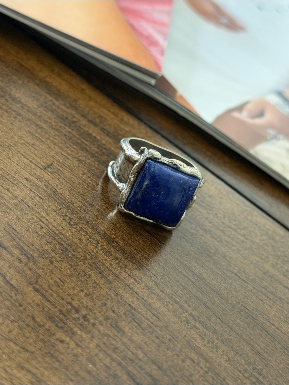 Grace & Heart G&H NIGHT SHIFT .925 Sterling Silver LAPIS Stone Ring Jewelry
